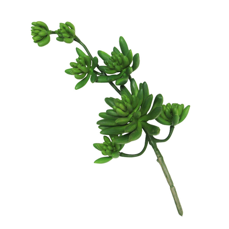 Plante grasse artificielle 12,5 po, Vert