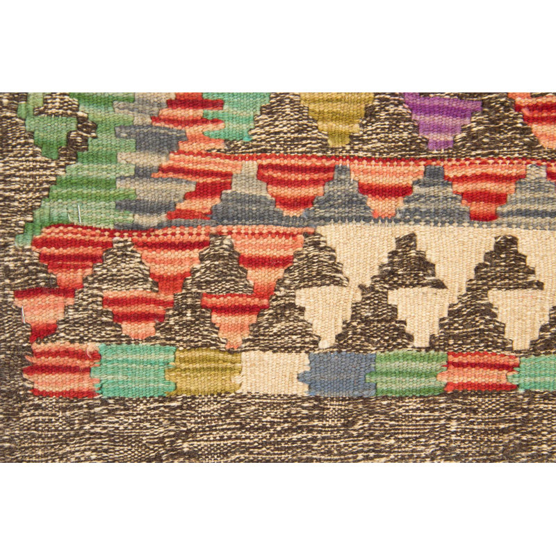 Geometric Wool Hand Woven 83cm X 118cm Area Rug