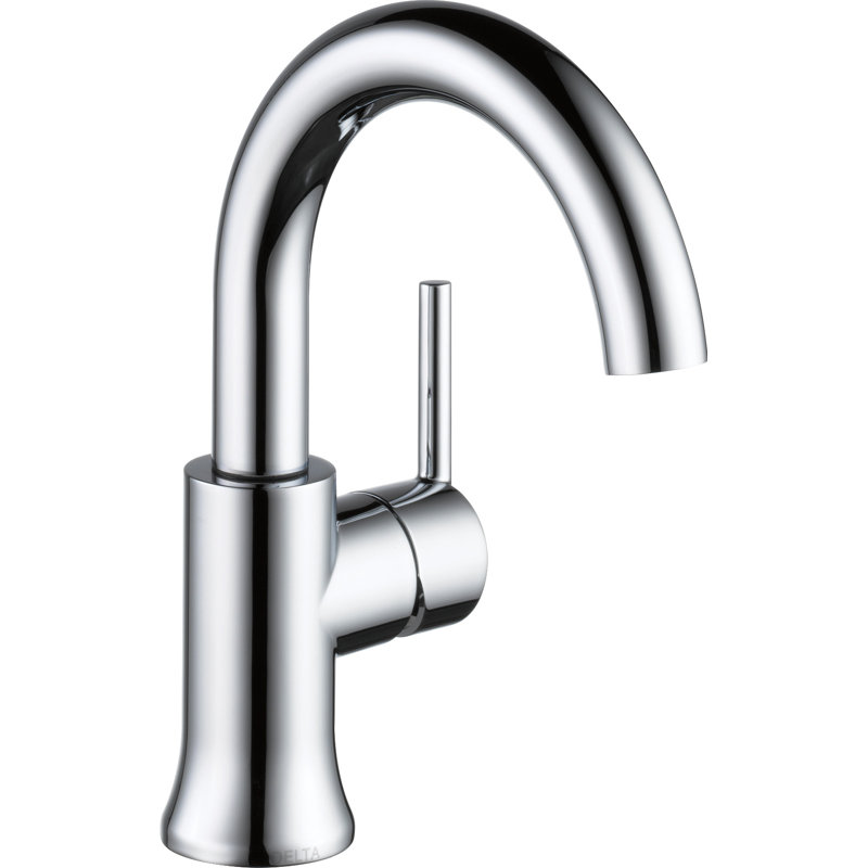 Trinsic Chrome Bathroom Faucet, Single Hole Bathroom Sink Faucet for Vanity, Diamond Seal Technology, Chrome