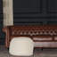 Repose-pieds semi-arrondi en tricot de coton sans assemblage-836692732