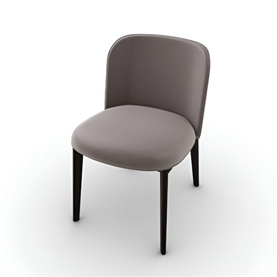 Abrey Upholstered Chair with Wooden Base