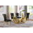 Kennise Glass Top Double Pedestal Dining Set-377858197-377858196-377917782