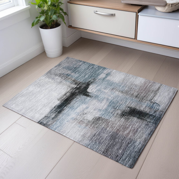 Premium Machine Washable Wayne AMF1097 Modern Rug