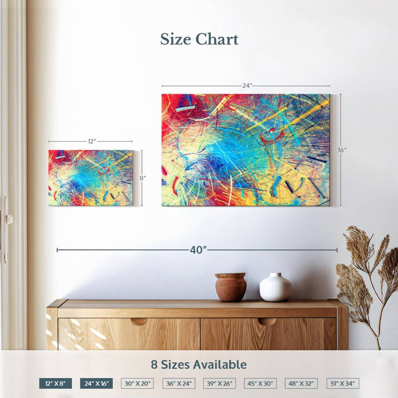 Avery Abstract Primary Color, 16" H x 24" W