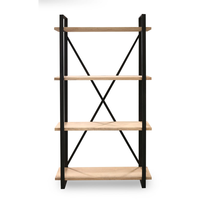 Pols 180cm H x 110cm W Steel Etagere Bookcase
