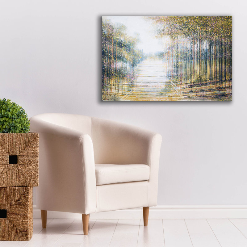 "Millers Pines" Trees In Hazy Af après-midi "par Marc Todd, art mural sur toile, H 26 po x l 40 po