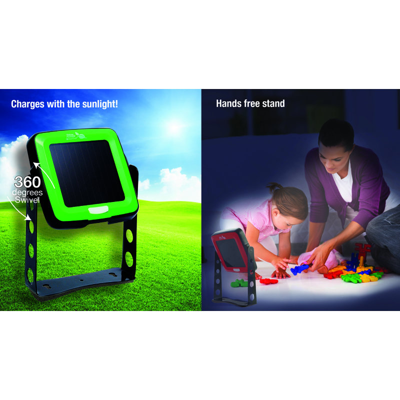 Solar Powered LED Freestanding Indoor/Outdoor Swivel Light