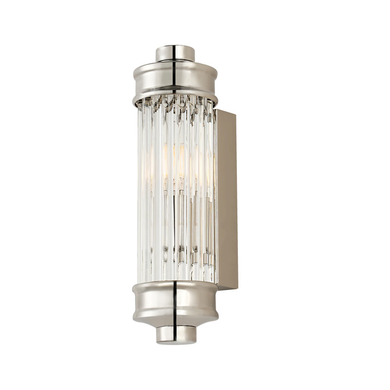 Millen Glass Wall Sconce, Nickel