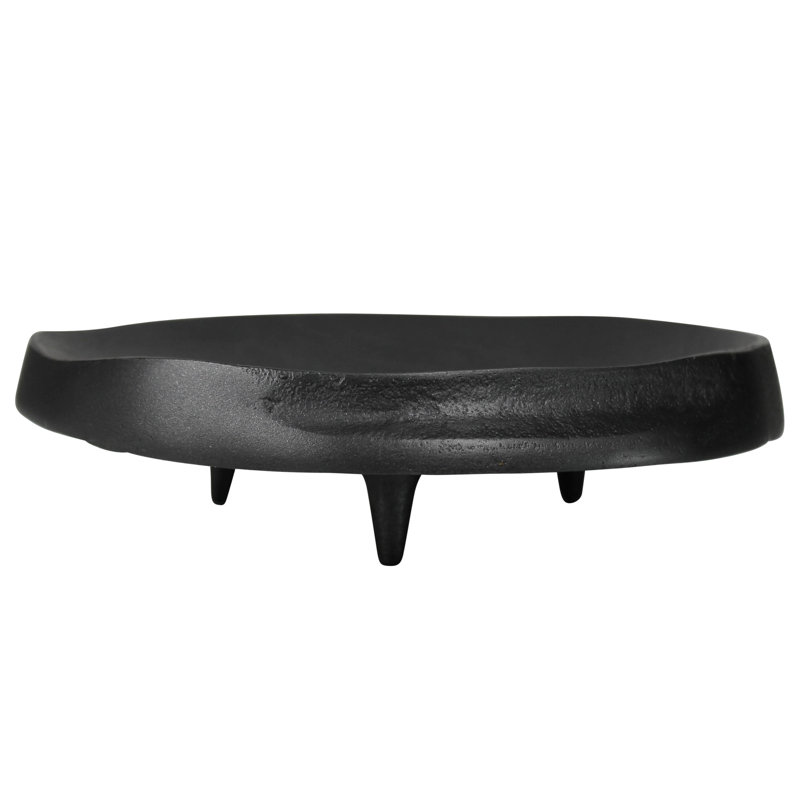 Round Dish, Cast Aluminum