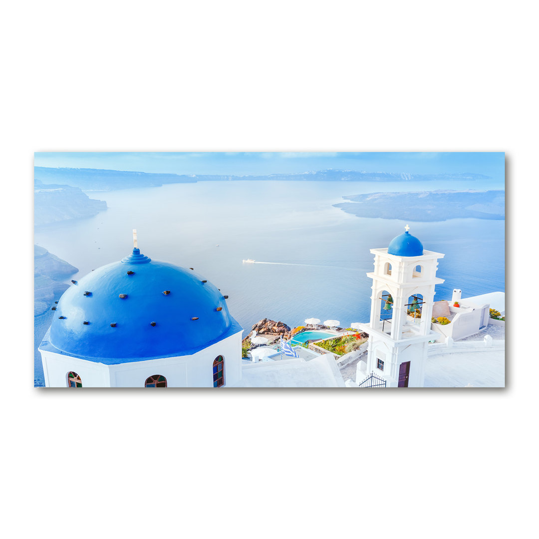 Leinwanddruck - Wandkunst - Drucke auf Leinwand - 140X70 Bild Bildthema: Santorini Griechenland