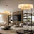Monzerrad 31" 10 - Light 2 - Tier Alabaster Dining Room Gold Chandelier Pendant Lights(Bulbs Included)