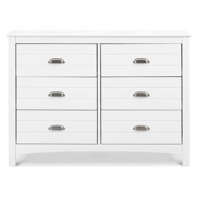 Commode double 6 tiroirs Nolan, Blanc