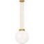 Cavill 16" Pendant with White Glass-1035072016