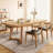 Modern Burlywood Rectangular Solid Wood Dining Table-903788637