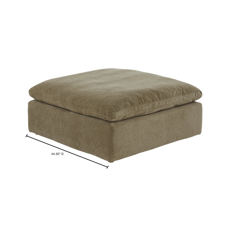 Clay Ottoman Fabric Livesmart Light Grey, Desert Sage Performance