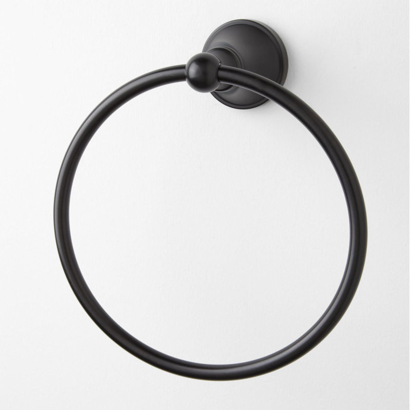 Seattle Collection Wall-Mount Towel Ring, Dark Oil Rubbed Bronze