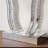 Mirrored Console Table,Modern Silver Entryway Sofa Table With Curved Stone-Inlaid Legs, Silver Glam Entryway Table