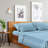 Luxclub 4 PC Light Blue King Silky Soft Cooling Extra Deep Pocket Performance Sheet Set-123418302-134223520