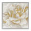 Art doré et giclée encadrée de fleurs dorées et blanches par Elizabeth Medley-506697492-518524395