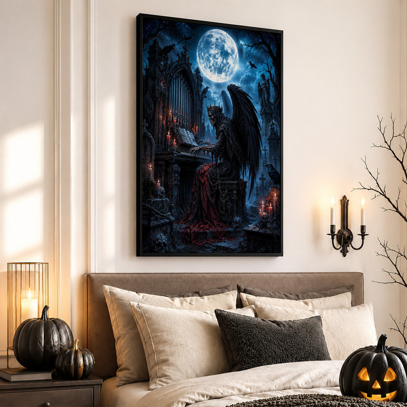 Art mural sur toile Halloween, H 30 po x l 20 po