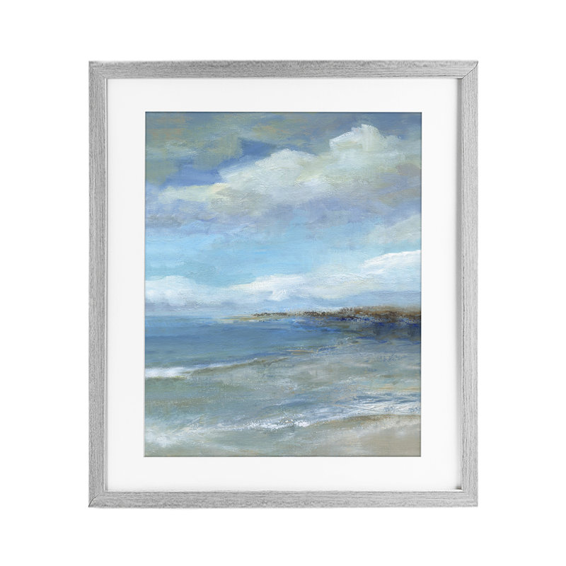 Shore's Calm Breeze, impression sous verre encadrée, design par Carol Robinson, H 21 po x l 17 po