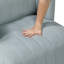 Fauteuil pivotant moderne avec revêtement en tissu bleu turquoise confortable et élégant pour salon 1 pièce-1544549954