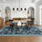 Floral Machine Washable Rug with Non-Slip Backing, Soft Thin Low Pile Non Shedding Floor Carpet, Indoor Foldable Printed Accent Mat for Living Room/Nursery/Bedroom-1752083266
