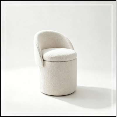 Fauteuil demi-tonneau avec rangement à plateau rabattable