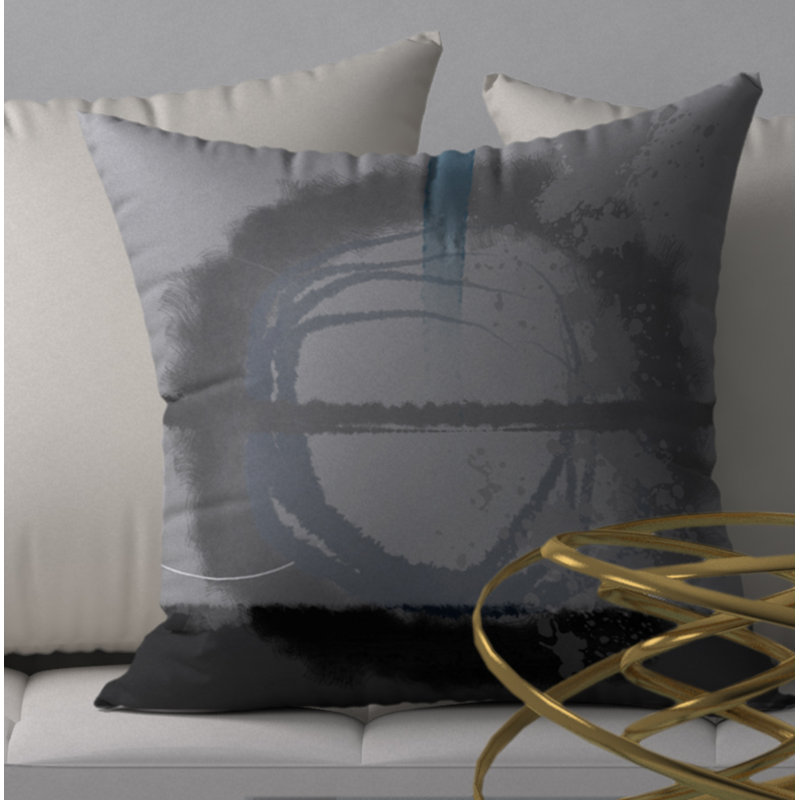 Abstract Reversible Throw Pillow, 20" x 20"