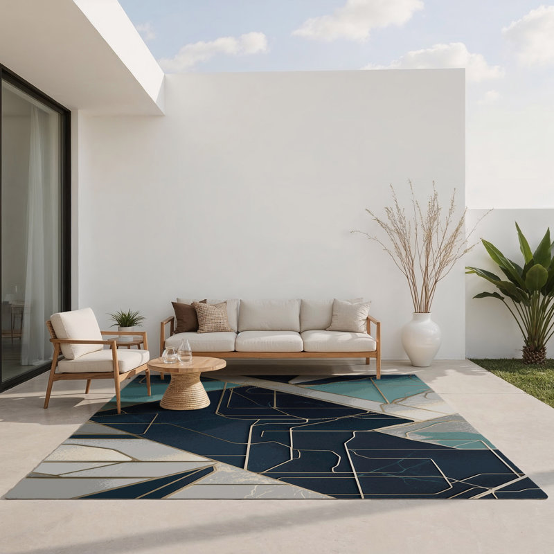 Tapis intérieur et extérieur Starlight Rift, Rectangle 4pi x 6 pi
