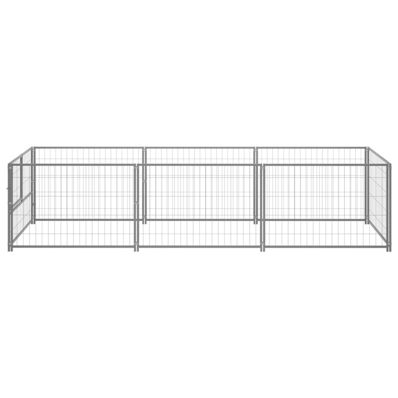 Mayfair 70cm H Steel Exercise Pen With Door, Silver