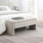 Modern Rv Coffee Table Bench With Storage - Grey Upholstery Linen Window Comfy For Bedroom, Living Room-926374585