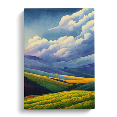 Terrill Spring Landscape Watercolour - Wrapped Canvas