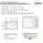 Undermount Bathroom Sink 15.7" X 11.7" Rectangular Undermount Sink Vitreous China with Overflow