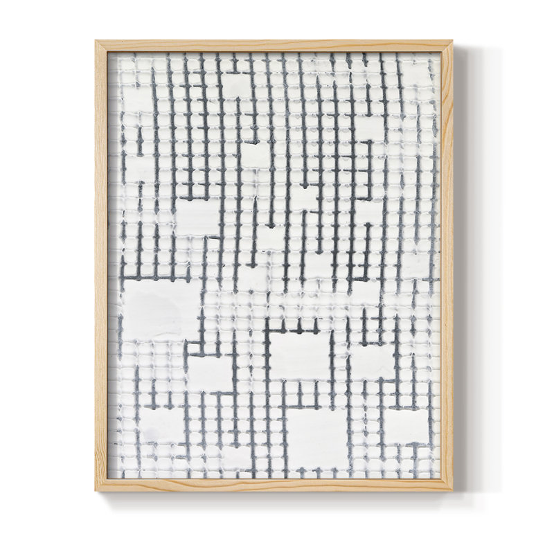 Gossamer I, reproduction encadrée - bois massif, H 11 po x l 9 po