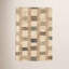 Tapis bleu en jute tissé à la main Mosaic-78142787