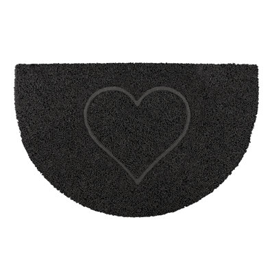 Heart Half Moon Doormat