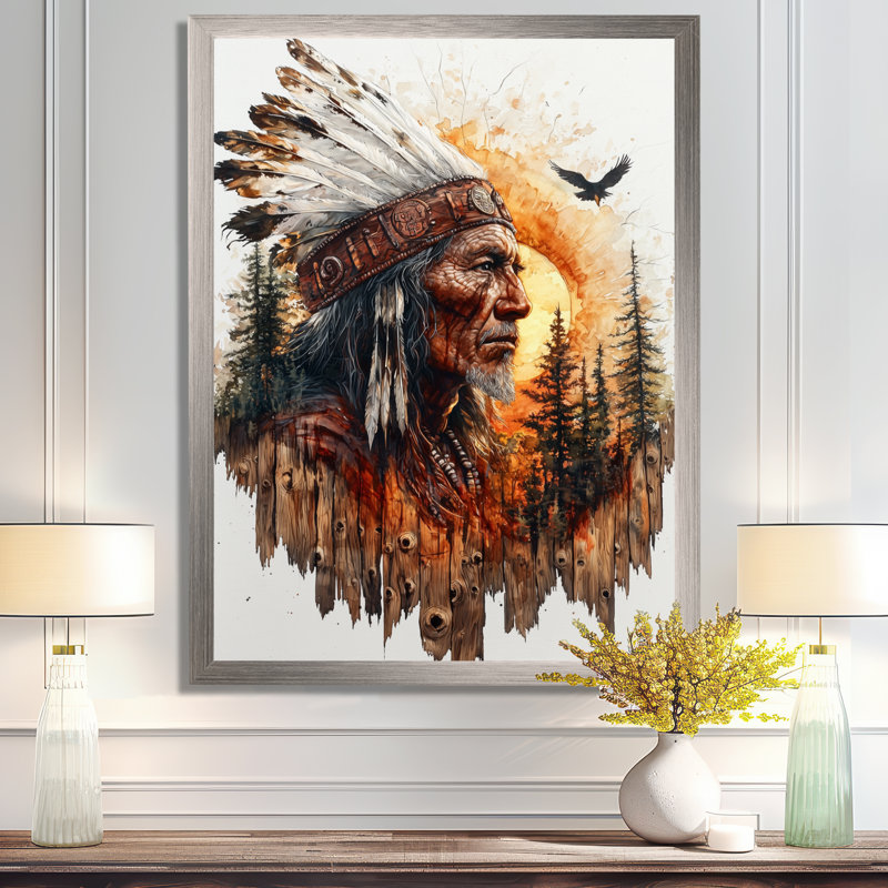Geriet - People, art mural sur toile, Impression d'un seul cadre photo, Argent argent, H 20 po x l 12 po