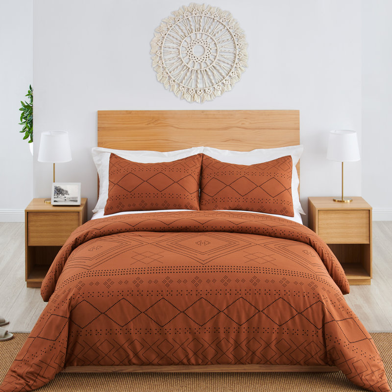 Ensemble de housse de couette Boho Tribal, Housse de couette pour grand lit et 2 taies décor