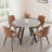 Round Dining Table Set, Modern Kitchen Table with Dining Chairs-116817782-116817781-95382615