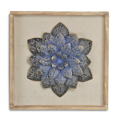 Handmade Boho Plants & Flowers Wall Decor on Solid Wood