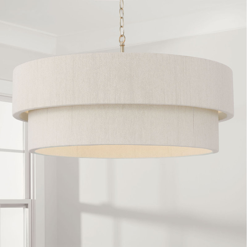 Luminaire suspendu tambour 4 lumières Casta