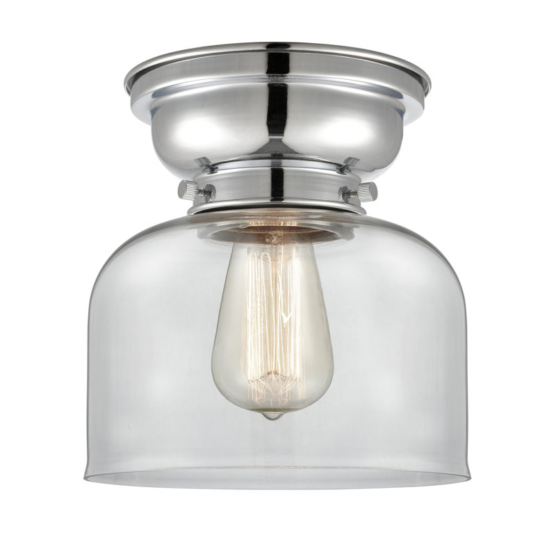 Plafonnier encastré 8 lumières Moody, Transparent, Chrome poli, Ampoule DEL 6 watts Vinage