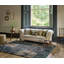 Hand Tufted Wool Floral Area Rug in Webb's Blue-1192058301