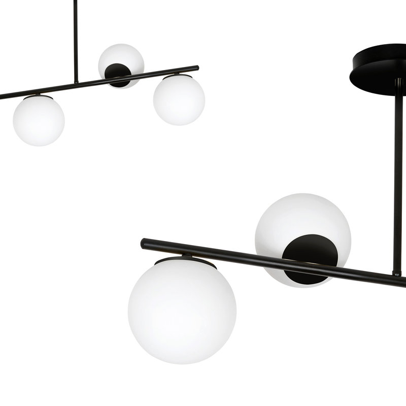 Gaen 4 - Light Unique/Statement Pendant, Black