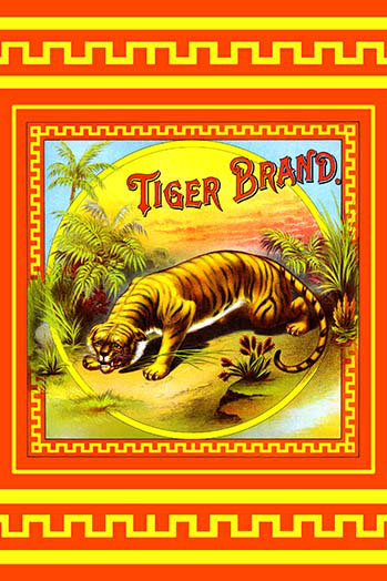 Tiger Brand Tobacco Label Buyenlarge Size: 66