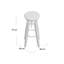 Yessenia Swivel Mango Solid Wood Adjustable Height Bar Stool with Steel Frame
