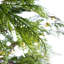 Arbre artificiel de 6 pieds avec lumières à DEL jaune chaud, base, polyvalent pour les décorations métalliques modernes