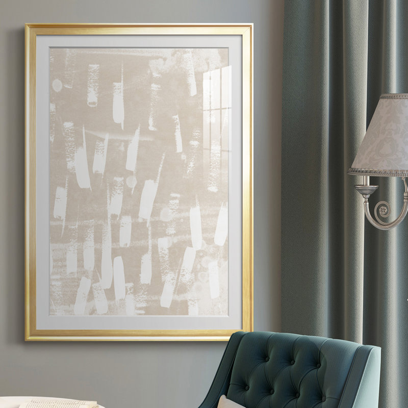 «Earth Gravure IV», reproduction encadrée de qualité supérieure - prête à être accrochée, Or, H 36,5 po x l 26,5 po x P 1 po