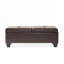 Banc de rangement avec repose-pieds en similicuir-1422127380